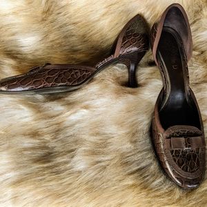 Michelle D  Alligator Print High Heel 7.5 M